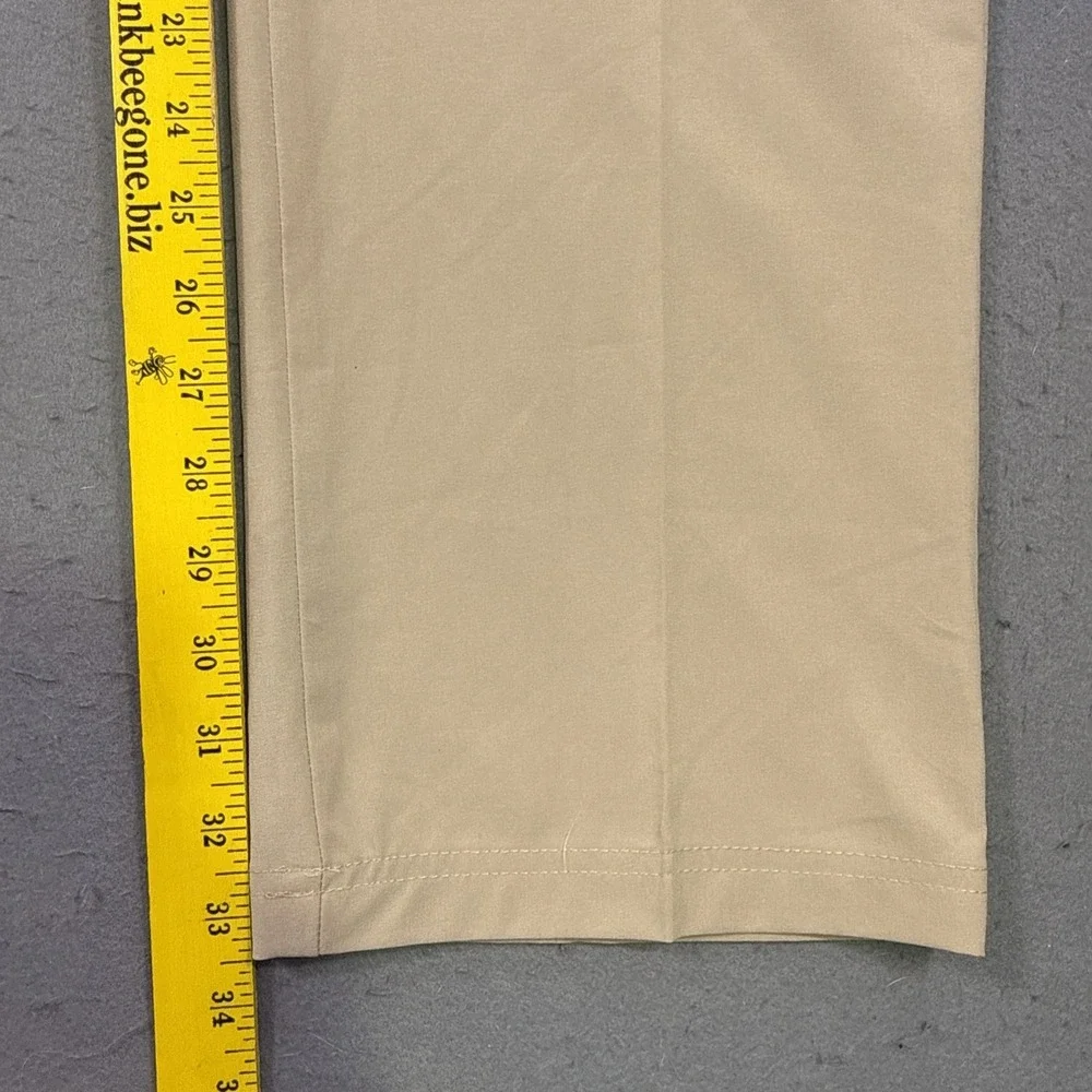 IZOD GOLF Mens Pants  Tan Straight Leg Performance Stretch 36X34